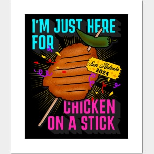 Chicken on a Stick Posters and Art
